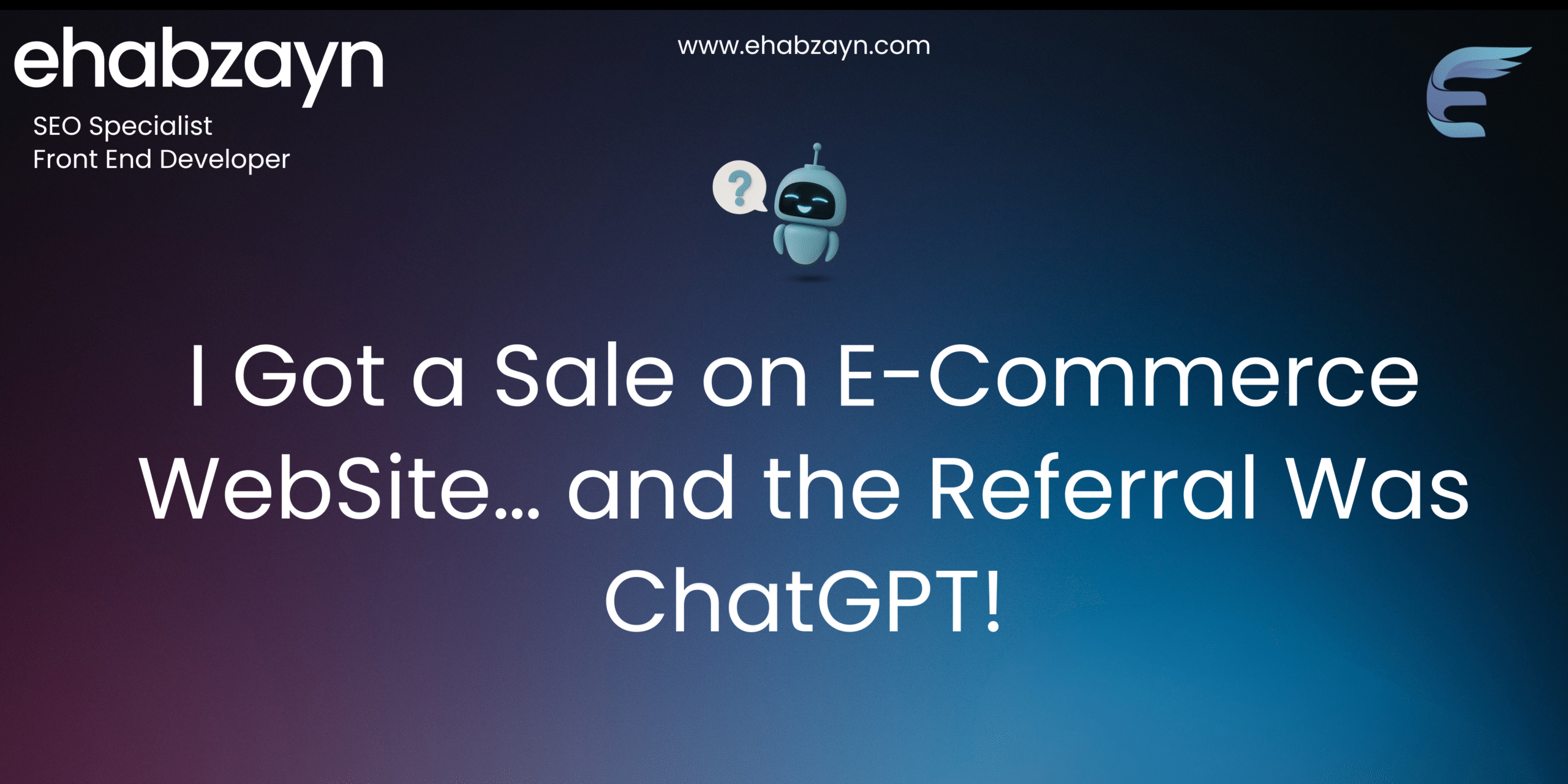 I Got a Sale on E-Commerce WebSite… and the Referral Was ChatGPT!🔥

This isn't just another “AI is amazing” blog post. This is a real story about how I got a real customer order on my auto parts e-commerce site – and the direct source was none other than ChatGPT.

Yep. You read that right. Let me tell you how it happened.

The Setup: My Site, My Mission 🛠️

I run an online store that sells genuine auto parts – everything from brake pads to sensors. The competition is fierce, and the audience is picky. So I needed a game plan.

I focused on:

Long-tail keyword SEO: Instead of fighting for "brake pads", I went after searches like "best brake pads for Nissan Sunny 2015 in Cairo".

Lightning-fast loading speed: Because let’s face it, if the page takes 5 seconds to load, the user is gone.

Clear, action-focused product pages: Each product page is built to lead the visitor to one thing: place an order.

But then came the twist…

How ChatGPT Became My Unexpected Sales Channel 🤖

One day, I was checking analytics. I noticed a very specific visitor path:

Referral: chat.openai.com
Landing page: One of my SEO-optimized product pages
Action: Completed Order!

I double-checked. The user had asked ChatGPT a question like:

“Where can I buy original spare parts for my Hyundai Elantra 2017 in Egypt?”

And guess what?
ChatGPT answered with a well-crafted response and included a link to my website – El-Ebiary.com – because of the relevant content I had published.

Why It Worked: Strategy Meets AI Magic

Let me break it down:

✅ My content was optimized for the kinds of questions users ask ChatGPT.
✅ I created blog articles and product pages targeting questions, not just keywords.
✅ I improved user experience, making it super easy to go from page to purchase.
✅ I had fast loading, mobile optimization, and clear CTAs like “Order Now”.

When the user clicked the link from ChatGPT, the site loaded fast, answered their need clearly, and they placed the order. Just like that.

What This Means for Business Owners

This is a wake-up call:

AI isn’t just changing how people search – it’s changing where they search.

If your website is optimized for human readers and AI tools like ChatGPT, you’re opening up a new source of highly targeted traffic – the kind that converts.

Final Thoughts: From Chat to Checkout 💸

I used to think of ChatGPT as a content assistant or idea generator. But now? I see it as a referral source.

Because I built my website smartly – with long-tail SEO, fast UX, and sales-driven content – ChatGPT recommended my site to a potential customer. And that customer actually bought.

So yeah. AI brought me an order. And I’m planning for more.